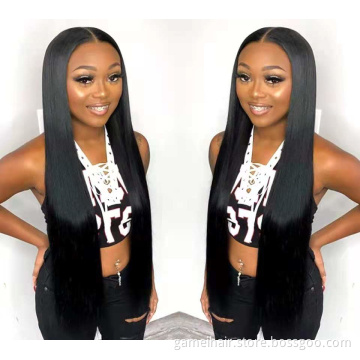 Straight Full Transparent 360 Lace Wig Raw Indian Virgin Human Hair Wholesale Glueless Hd Full 360 Lace Front Wig Vendor